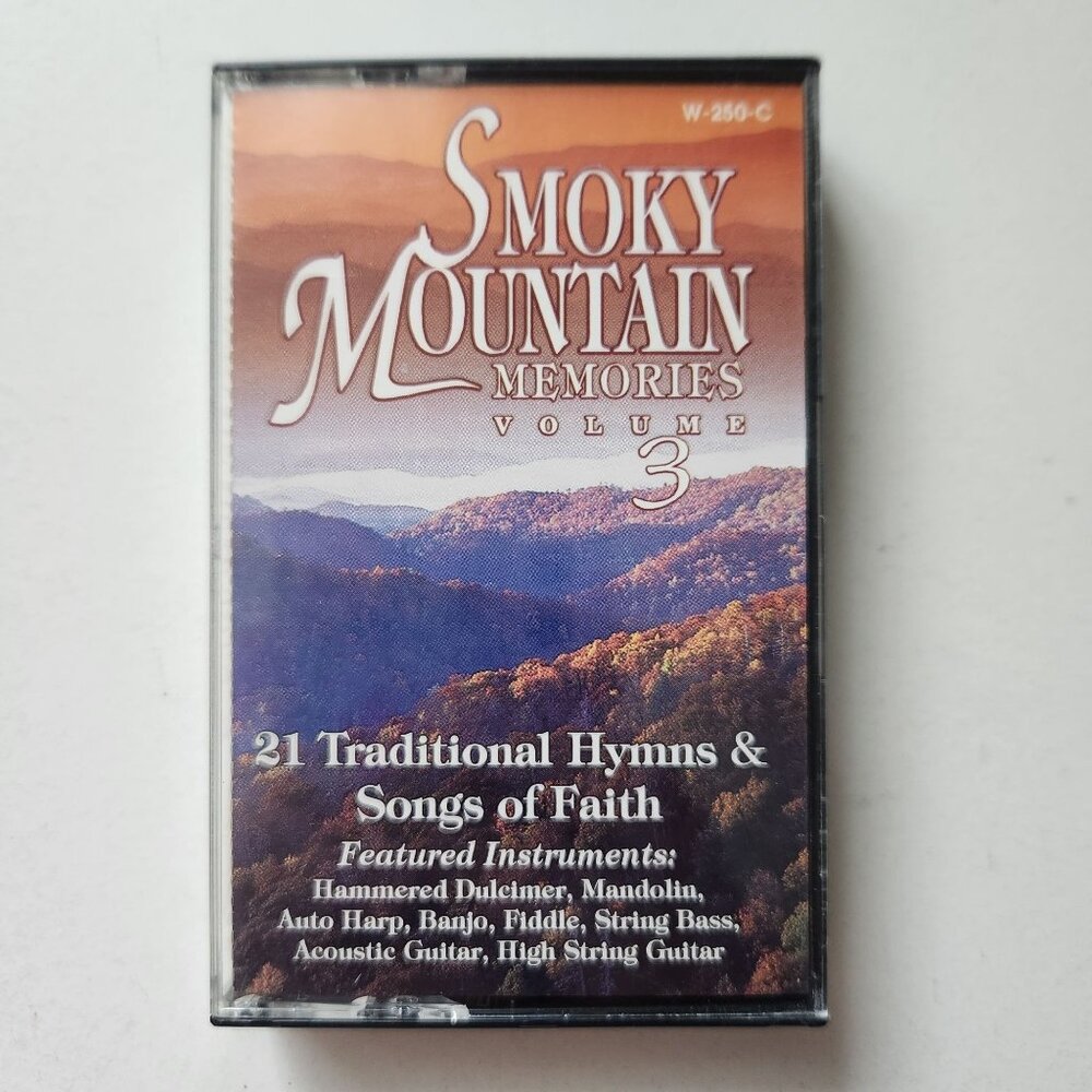 Smoky Mountain Memories Vol 3 Cassette Tape – 21 Gospel Hymns – 1990s VTG